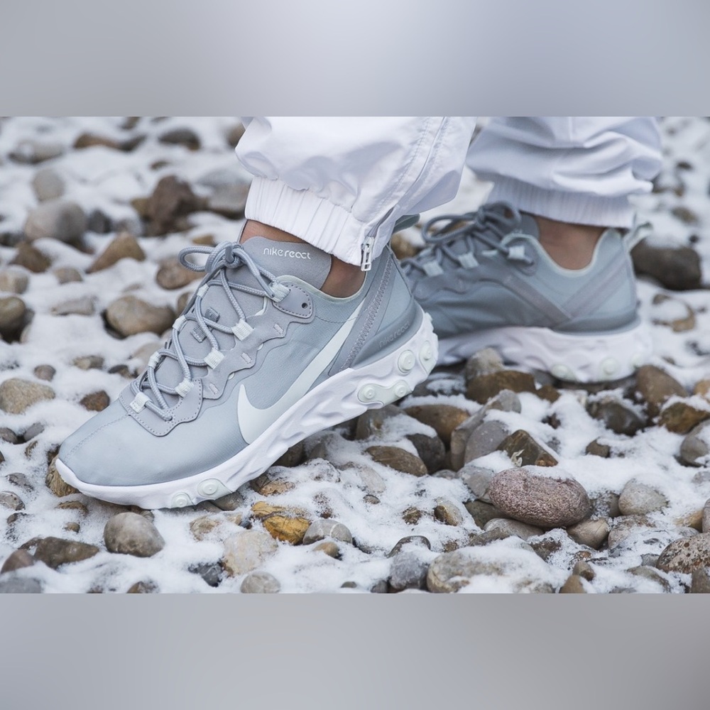 Nike React Element 55, size 6.5, color wolf grey ghost aqua